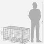 Wire Basket 100 x 30 x 30 cm Set of 2 silver Image 3