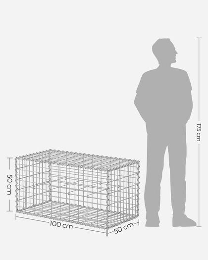 DIY Gabion baskets (100x50x50) x 10. FREE P&P