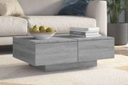 Coffee Table Grey Engineered Wood