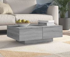 Coffee Table Grey Engineered Wood