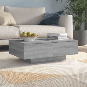 Coffee Table Grey Engineered Wood