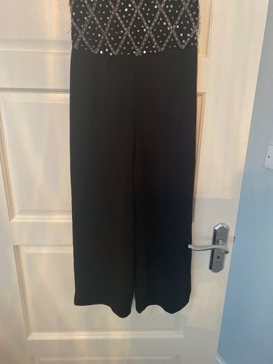 River Island girls black play suit age 8