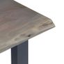 Console Table Grey 115x35x76 cm Solid Aacia Wood and Iron Image 4