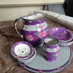 Enter a catchy titleComplete 7-Piece Vintage Purple Wash Set - Excellent Condition