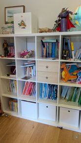 IKEA Kallax 4x4 + Drawers & Boxes