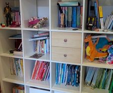 IKEA Kallax 4x4 + Drawers & Boxes