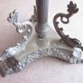 Antique Embossed Brass Ornate Standing  Ashtray German Metal Image 8