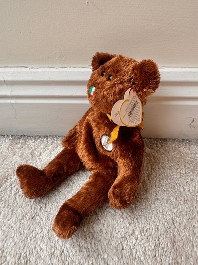 TY Beanie Buddies Champion FIFA World Cup 2002 Italy approx. 22 cm. Used Please see photos