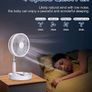 Portable Standing Fan with Remote Control, 7.5 Inch Foldable Pedestal Fans, 7200mAh Rechargeable Battery USB Powered Floor Fan, Height Adjustable, 4 Speeds Image 5