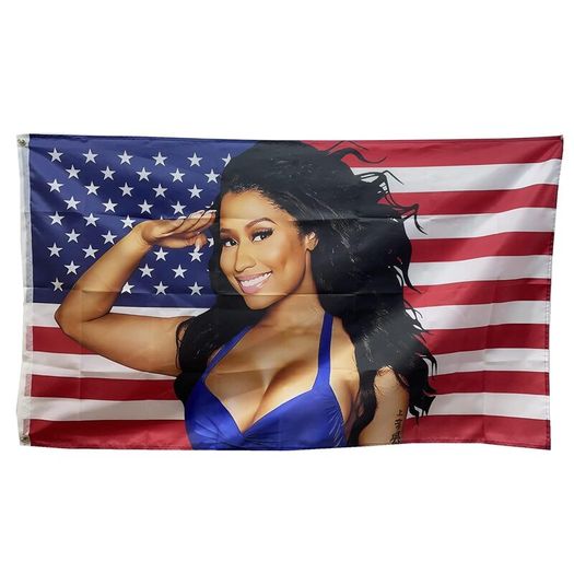 Nic-ki Minaj American flag banners 3x5ft(90x150cm)