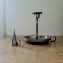 Vintage irish pewter chamberstick candleholder Image 2