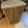 Vintage rattan laundry basket Image 6