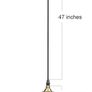 Pendant Light Industrial Ceiling Lamp Glass Shade Retro Lighting Vintage Hanging Lamp Chrome Base E27 Chandelier for Kitchen Dining Room Loft Bedroom Cafe Bar Restaurant Image 5