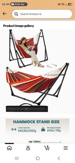 Hammock and Hanging Chair for free
