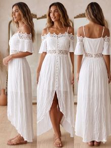 Booho maxi dress Luna lace 6-8 size