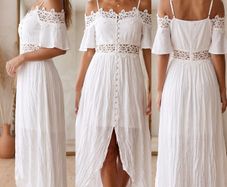 Booho maxi dress Luna lace 6-8 size