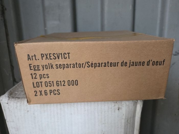 Pyrex egg yolk separator