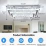 Modern Crystal LED Ceiling Light FIxtures 20 Dimmable Rectangular Flush Mount Chandelier Ceiling Lights 3-Tiers Stainless Steel Ceiling Lamp Fixtures for Living Room Bedroom Dining Room Image 3