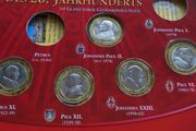 5 X Vatican Pope coins in album set | Bi-Metallic 1/2 ounce | 20th Century Popes