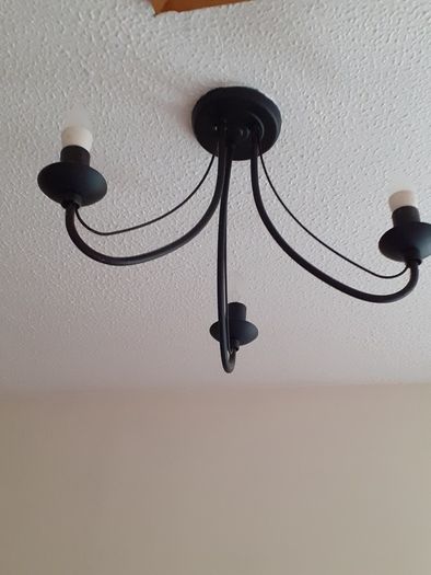celing candelabra  black