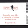 1998 Ireland 20 unit "Reach Out" initiative encourages people to visit their elderly neighbours a photo featuring an elderly man  (Schlumberger SC7) Call Card Used. Telecom Eireann card number 1221 Image 2