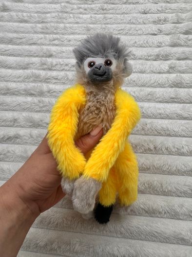 Nature Planet Re-pets Plush Monkey Hanging Yellow approx. 25 cm. Used Please see photos