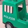 Vintage Lego Duplo Police Van Car Green Paddywagon Image 2