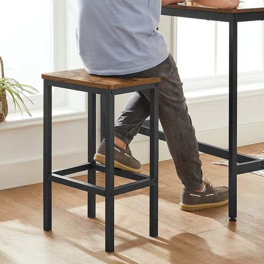 Bar Table with 2 Bar Stools (100 x 40 x 90 cm) - Free Delivery Nationwide
