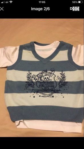 Boys new teeshirt/ jumper  3/6 mths