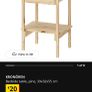 Brand New IKEA bedside locker Image 2