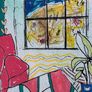Original art Original Artwork on paper A4 Mounted contemporary Irish Art abstract painting Image 4