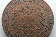 German empire colonial East Africa 1 Pesa 1890 RARE