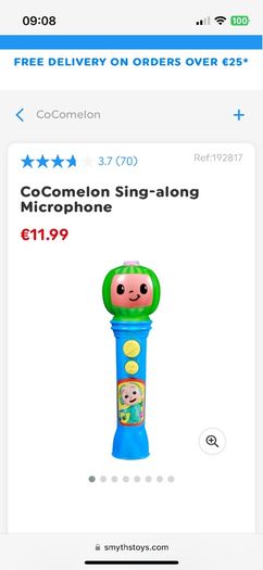 CoComelon My First Sing-Along Boombox & Sing Along Microphone