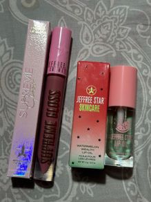 Jeffree star supreme gloss on cookie dough Fetish and watermelon lip oil new