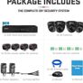 NEW- HD CCTV Security Camera System, 4 Channel 5MP DVR with (4) 2MP In/Outdoor Dome Surveillance Cameras and 1TB Hard Drive 1920x1080P, All Image 5