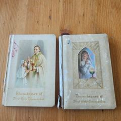 Remembrance Of First Holy Communion Prayer Books. Vintage 1970s Hardback In Good Condition.  See Photos For Same.