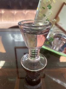 Antique Victorian 19th Century Glass Ice Cream Penny Lick or Deception Glass