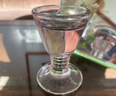 Antique Victorian 19th Century Glass Ice Cream Penny Lick or Deception Glass