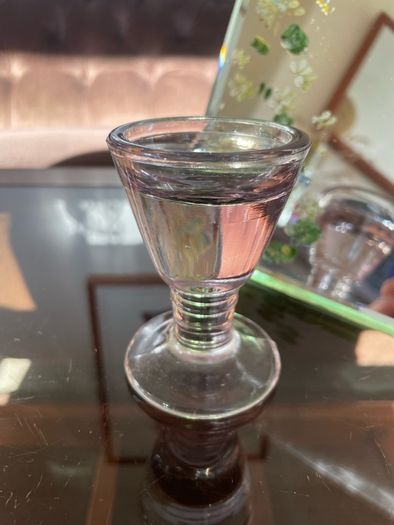 Antique Victorian 19th Century Glass Ice Cream Penny Lick or Deception Glass