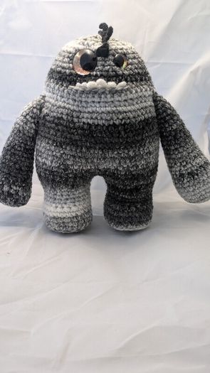 handmade crochet monster large