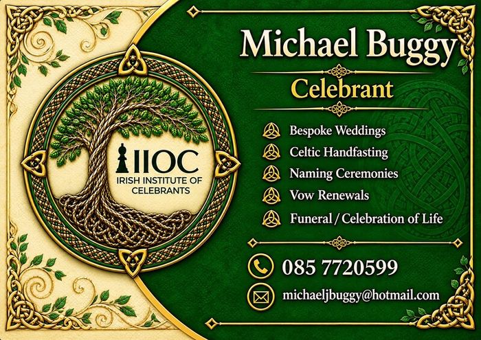 IIOC Celebrant & Musician. Planning your Big Day or Life Event? Pm for information