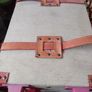 Retro Mad men style trolley case canvas & leather Image 9