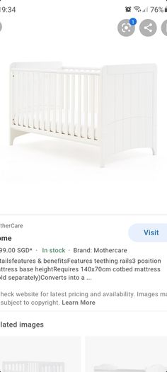 Mothercare Camberley Cotbed