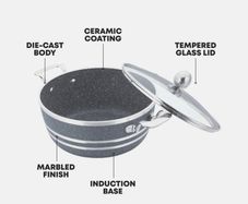 32L non stick large Saucepan cookware