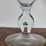 Vintage Irish Coffee Glasses Set of 2, Gold Rim Shamrock Stem Image 3