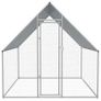 Outdoor Chicken Cage 2x2x1.92 m Galvanised Steel Image 2