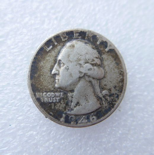 1946 US Washington Quarter Silver Coin