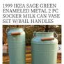 Vintage 1999 IKEA milk can blue Image 7