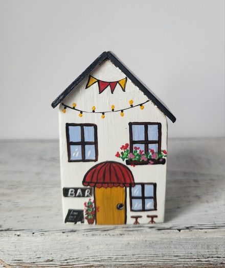 Handcrafted tiny wooden house!
