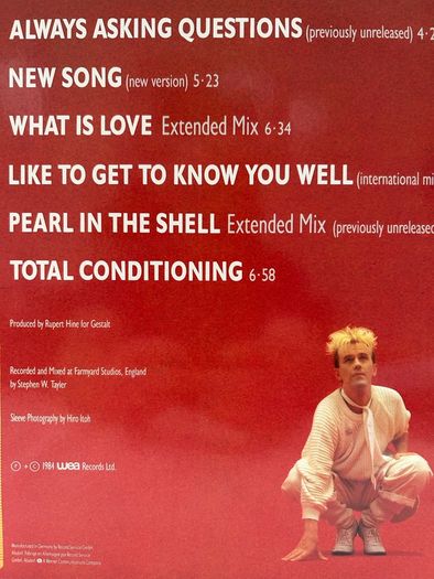 Howard Jones  The 12 Inch Album Lp 1984